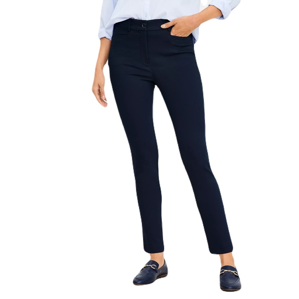 LOFT Navy Skinny Dress Pants